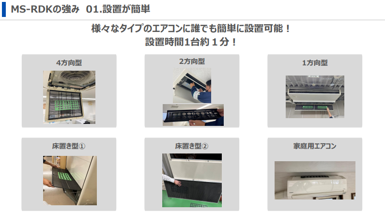 設置が簡単